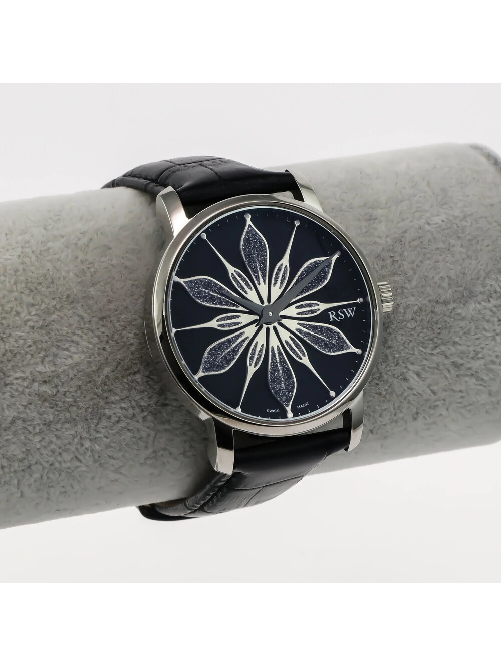 RSW Quartz 41.85 mm RSW9341 41.85 mm Black with Blue glitter